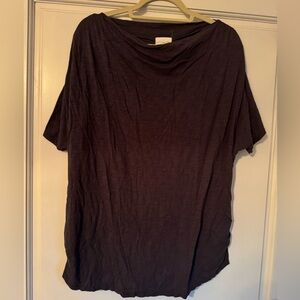 Grey cowl neck T-shirt